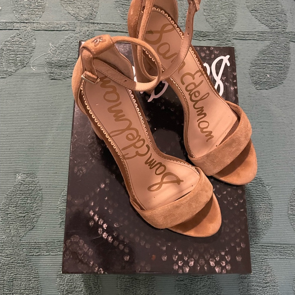 Sam Edelman Women's Brown Suede Heels